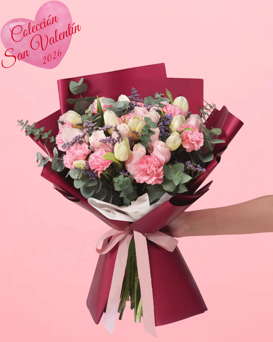 Rosé Love Bouquet Pink Rose