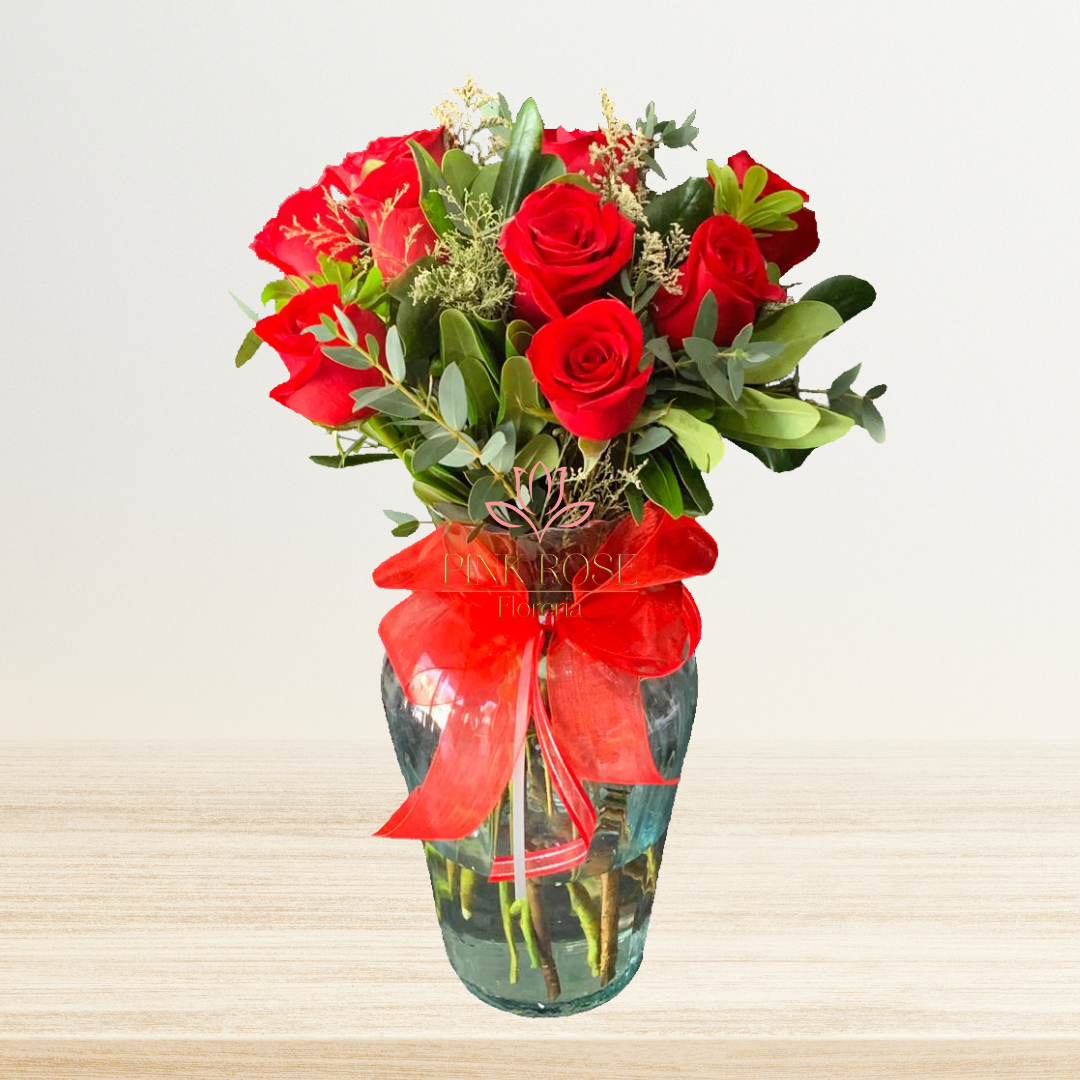 Kiss and Love 12 rosas